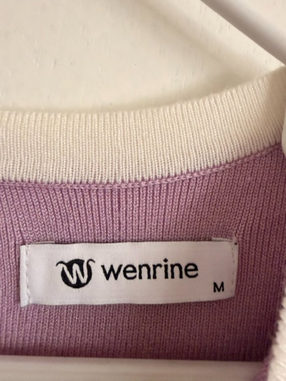 Wenrine Purple & White Shift Dress – Size Medium – Short Sleeve Workwear - Picture 4 of 8